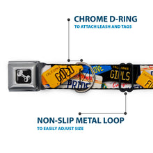Load image into Gallery viewer, Dog Bone Seatbelt Buckle Collar - Cali License Plates Stacked