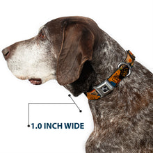 Load image into Gallery viewer, Dog Bone Seatbelt Buckle Collar - Cali License Plates Stacked Vintage