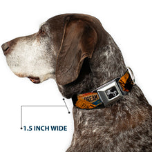 Load image into Gallery viewer, Dog Bone Seatbelt Buckle Collar - Cali License Plates Stacked Vintage