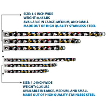 Load image into Gallery viewer, Mickey Mouse Smiling Face Full Color Black Seatbelt Buckle Collar - Disney The Sensational Six Smiling Faces Black