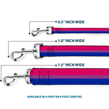 Load image into Gallery viewer, Dog Leash - Flag Bisexual Pink/Purple/Blue