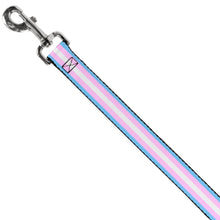 Load image into Gallery viewer, Dog Leash - Flag Transgender Baby Blue/Baby Pink/White