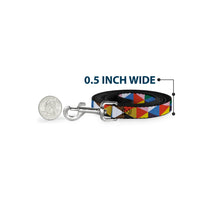 Load image into Gallery viewer, Dog Leash - Geometric Triangle Blocks Multi Color