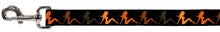 Load image into Gallery viewer, Dog Leash - Mud Flap Girl Repeat Black/Orange Fade