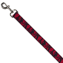 Load image into Gallery viewer, Dog Leash - Peace Dots Black/Fuchsia