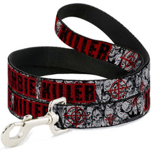 Load image into Gallery viewer, Dog Leash - ZOMBIE KILLER w/Stacked Zombies Sketch