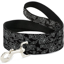 Load image into Gallery viewer, Dog Leash - BD Logo Scattered Black/Gray