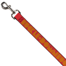 Load image into Gallery viewer, Dog Leash - BUCKLE-DOWN Shapes Red/Orange