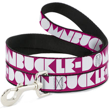 Load image into Gallery viewer, Dog Leash - BUCKLE-DOWN Shapes Hot Pink/White