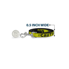 Load image into Gallery viewer, Dog Leash - CAUTION Yellow/Black