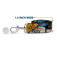 Load image into Gallery viewer, Dog Leash - Cali License Plates Stacked