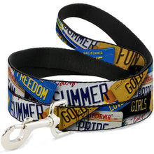 Load image into Gallery viewer, Dog Leash - Cali License Plates Stacked
