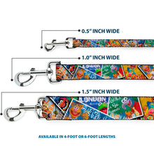 Load image into Gallery viewer, Dog Leash - Muppets Postage Stamps Stacked