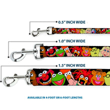 Load image into Gallery viewer, Dog Leash - Muppets Faces Black