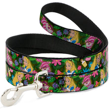 Load image into Gallery viewer, Dog Leash - Alice &amp; Cheshire Cat Poses/Flowers