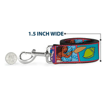 Load image into Gallery viewer, Dog Leash - Mickey Mouse Ears Icon Rainbow Pride Flag
