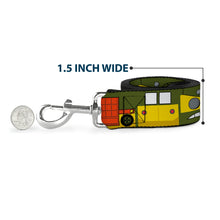 Load image into Gallery viewer, Dog Leash - Classic TMNT Ninja Turtles Party Van All Sides Green/Yellow/Orange