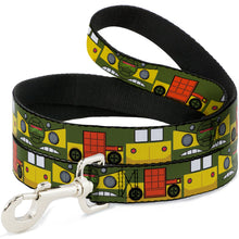 Load image into Gallery viewer, Dog Leash - Classic TMNT Ninja Turtles Party Van All Sides Green/Yellow/Orange