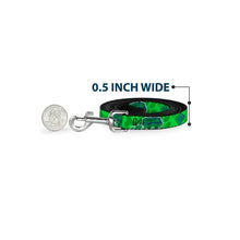Load image into Gallery viewer, Dog Leash - Scooby Doo Mystery Machine/Dog Tag Collage Greens/Blues
