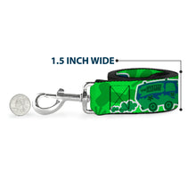 Load image into Gallery viewer, Dog Leash - Scooby Doo Mystery Machine/Dog Tag Collage Greens/Blues