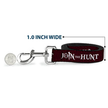 Load image into Gallery viewer, Dog Leash - Supernatural JOIN THE HUNT/Symbols Scattered Reds/White