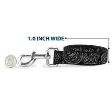 Load image into Gallery viewer, Dog Leash - Supernatural Devil's Trap Pentagrams Grays/Black/White