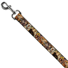 Load image into Gallery viewer, Dog Leash - SUPERNATURAL 4-Character Saintly Icons/Skull &amp; Roses