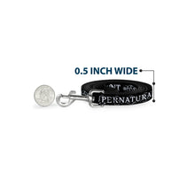 Load image into Gallery viewer, Dog Leash - SUPERNATURAL JOIN THE HUNT Icons Logo/Pentagrams Black/White