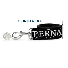 Load image into Gallery viewer, Dog Leash - SUPERNATURAL JOIN THE HUNT Icons Logo/Pentagrams Black/White