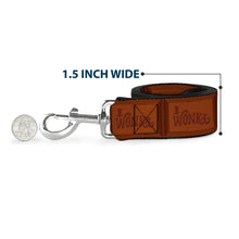 Load image into Gallery viewer, Dog Leash - Willy Wonka and the Chocolate Factory WONKA Chocolate Bar Browns