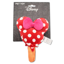 Load image into Gallery viewer, Dog Toy Squeaker Plush - Minnie Mouse Ice Cream with Ears and Bow Red