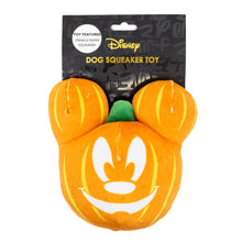 Load image into Gallery viewer, Dog Toy Squeaker Plush - Disney Halloween Mickey Mouse Pumpkin Face