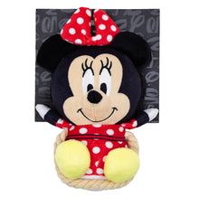 Load image into Gallery viewer, Dog Toy Squeaker Plush with Rope - Disney Minnie Mouse Chibi Sitting Pose
