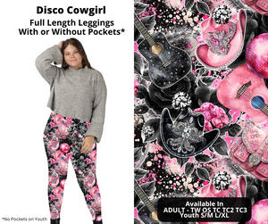 Preorder! Closes 11/11. ETA Jan. Disco Cowgirl Full Length Leggings w/wo Pockets