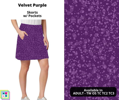 Velvet Purple Skort by ML&M