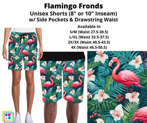 Flamingo Fronds Unisex Shorts by ML&M!