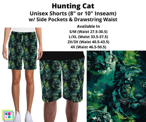 Hunting Cats Unisex Shorts by ML&M!