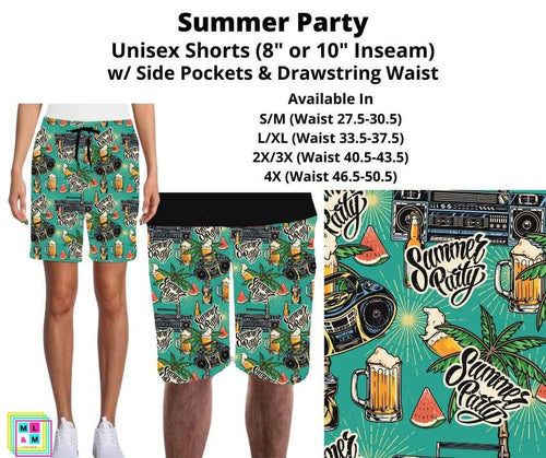 Summer Party Unisex Shorts by ML&M!