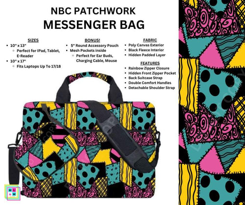 NBC Patchwork Messenger Bag by ML&M