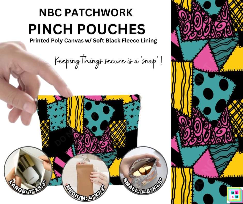 NBC Patchwork Pinch Pouches By ML&M