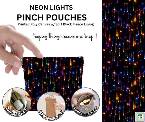 Neon Lights Pinch Pouches By ML&M