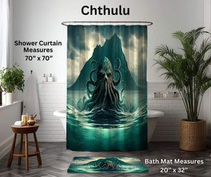 Chthulu Custom Shower Curtain and/or Bath Mat by ML&M