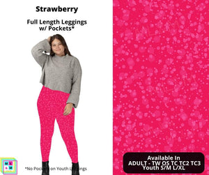 Strawberry Full Length Leggings w/ Pockets by ML&M