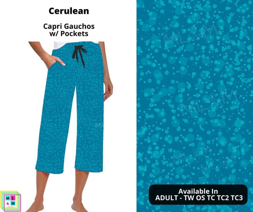 Cerulean Capri Gauchos by ML&M