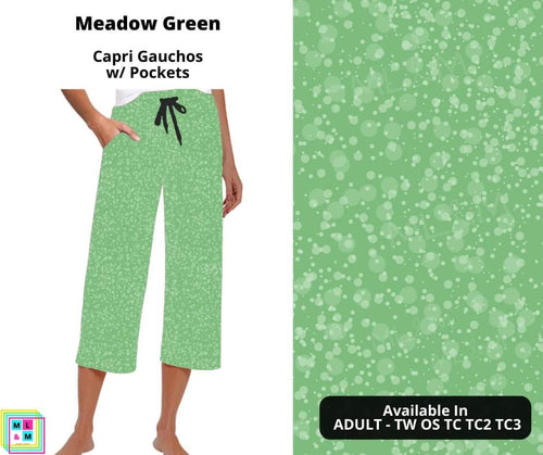 Meadow Green Capri Gauchos by ML&M