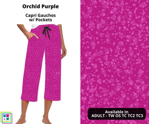 Orchid Purple Capri Gauchos by ML&M