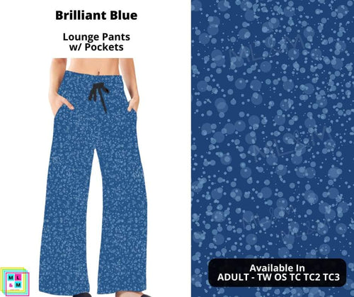 Brilliant Blue Full Length Lounge Pants by ML&M