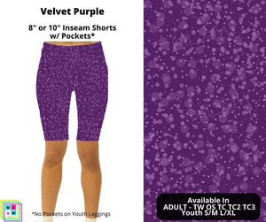 Velvet Purple Shorts by ML&M