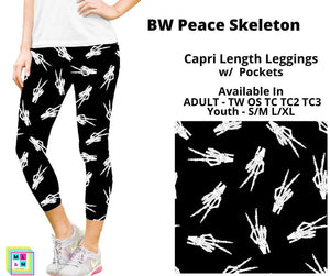 BW Peace Skeleton Capri Length w/ Pockets by ML&M