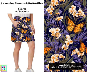 Lavender Blooms & Butterflies Skort by ML&M